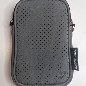 PRENELOVE Gray Neoprene Crossbody Bag Purse- NO Strap